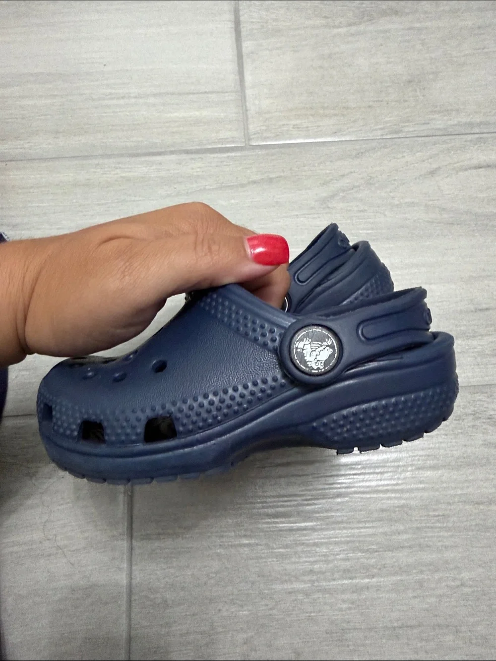 CROCS Kids Navy Classic Clog Water Shoe